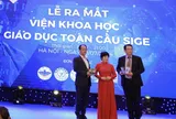 VTV1 đưa tin Lễ ra mắt Viện Khoa học Giáo dục Toàn cầu