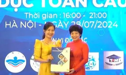VTC10 đưa tin về Lễ ra mắt của Viện Khoa học Giáo dục Toàn cầu