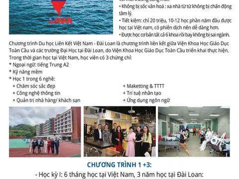 Du học Đài Loan - Những điểm mới của Viện Khoa học Giáo dục Toàn cầu