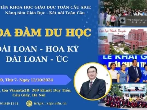 Tọa đàm Du học đột phá: Đài Loan - Mỹ, Đài Loan - Úc